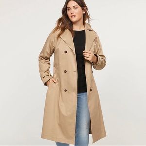 NWT LANE BRYANT Camel Trench Coat - Size: 26/28